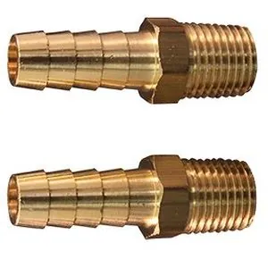 1/4" M. End, 3/8" ID Hose