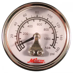 Milton Industries Mini Gage 1/8" NPT, 0-160 PSI