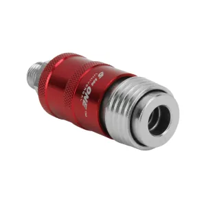 Milton Industries Safety Exhaust Coupler, 1/4" body, 1/4" MNPT
