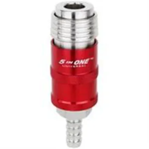 Milton Industries 1/4" Safety Exhaust Coupler, 3/8" Hose Barb