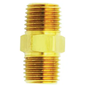 Milton Industries M. Hex Nipple, 1/4" NPT