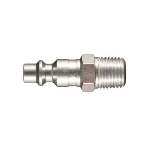 Milton Industries 1/4" MNPT Air Plug Fitting, M-STYLE