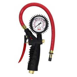 Milton Industries Analog Inflator Gauge with Straight Chuck