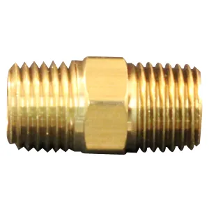 Milton Industries M. Hex Nipple, 1/4" NPT, 2/cd