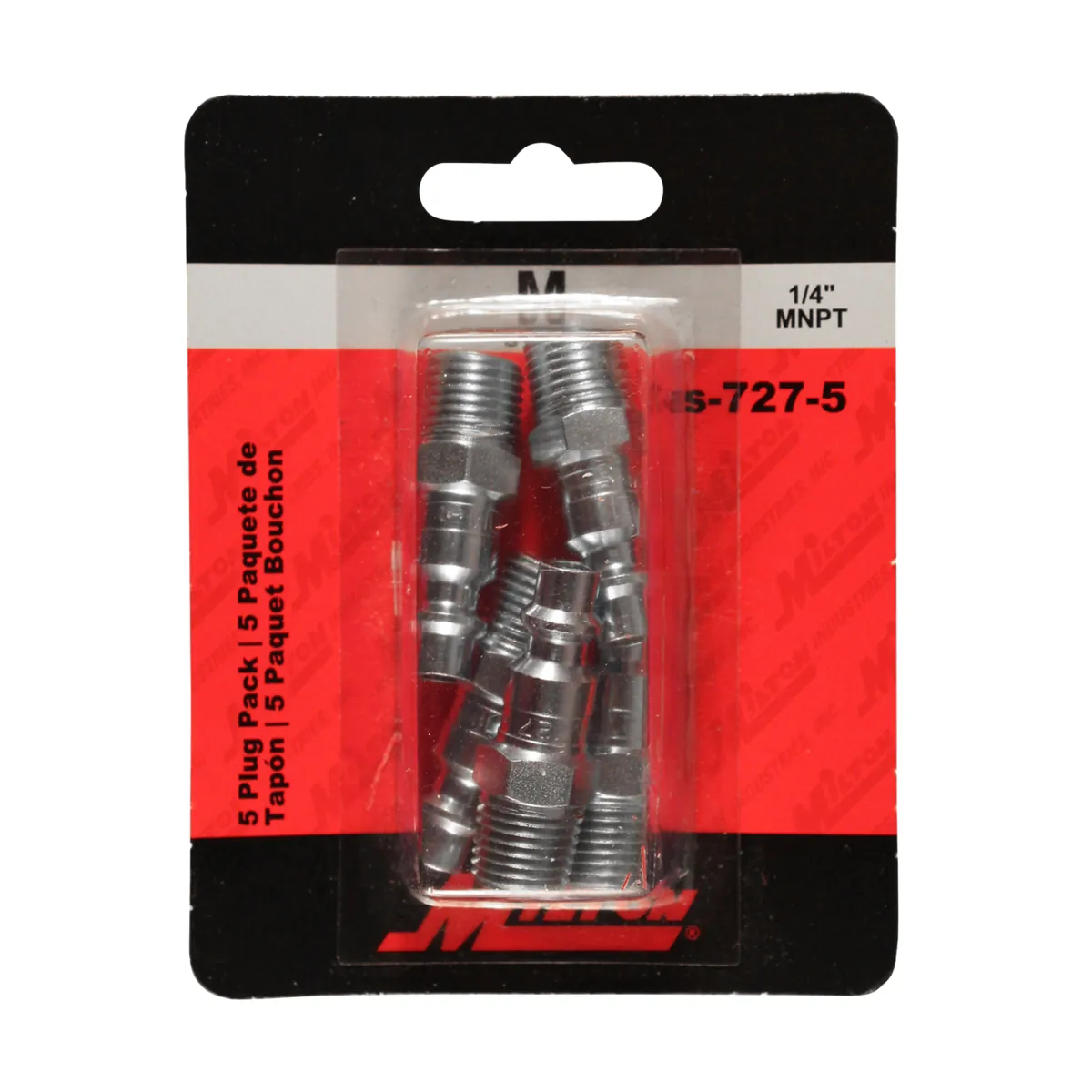 Milton Industries 1/4" Male Plug M-Style