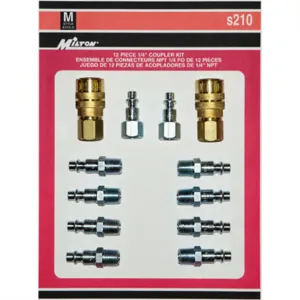 Milton Industries 12 Piece M-Style Coupler Kit