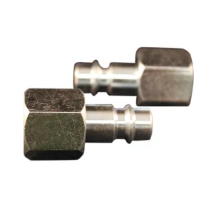 Milton Industries HI-Flo V-Style 3/8" FNPT Steel Plug 2/cd