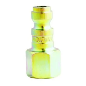 Milton Industries 1/4" Fem. Plug T-Style, 2/cd