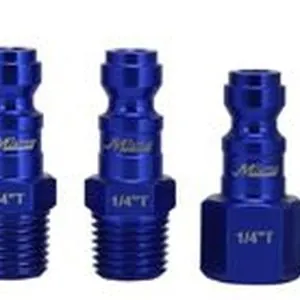 5 Piece T-Style 1/4" NPT Blue