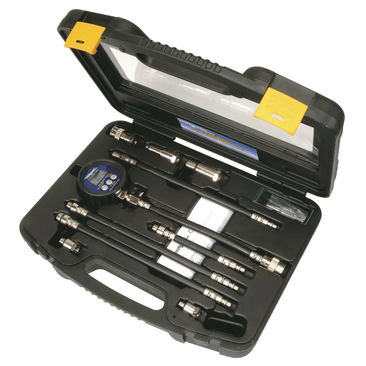 Mityvac Digital Gasoline Engine Compression Test Kit, 9 Volt, BAR and kPa
