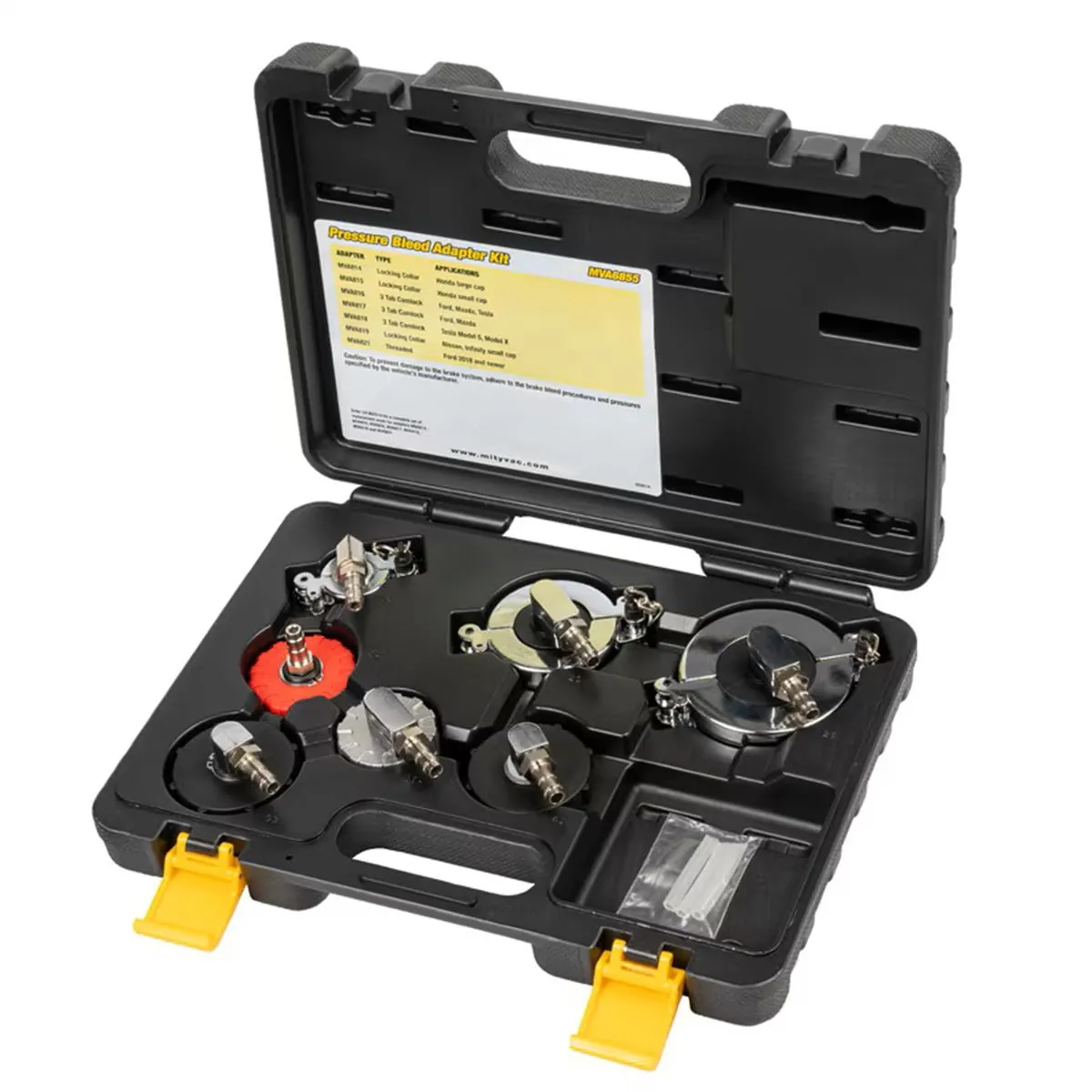 Mityvac MVA6855 Master Cylinder Adapter Cap Kit