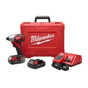 Milwaukee Tool M18 1/4" HEX Impact Driver CP Kit
