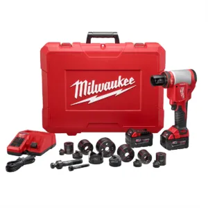 Milwaukee Tool M18 FORCE LOGIC 10T Knockout Tool 1/2" - 2" Kit