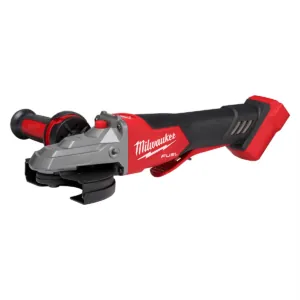 Milwaukee Tool M18 FUEL 5" Flathead Braking Grinder, Paddle Switch No-Lock