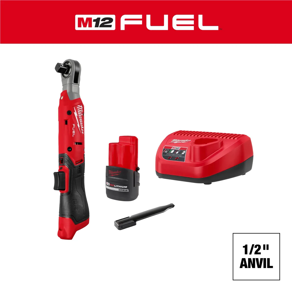 Milwaukee Tool M12 FUEL 1/2 Inch Ratchet Kit