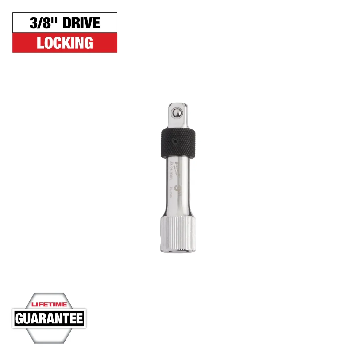 Milwaukee Tool 3/8 Inch Drive 3 Inch Locking Extension