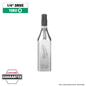Milwaukee Tool 1/4" Drive T20 TORX Bit Socket