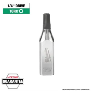 Milwaukee Tool 1/4" Drive T27 TORX Bit Socket