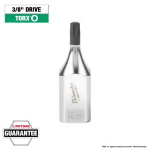 Milwaukee Tool 3/8" Drive T25 TORX Bit Socket