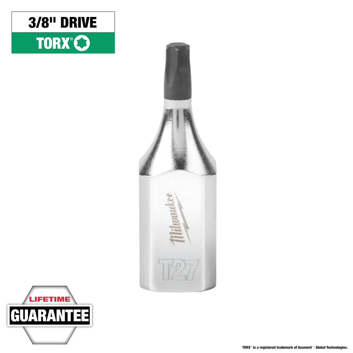 Milwaukee Tool 3/8" Drive T27 TORX Bit Socket
