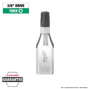 Milwaukee Tool 3/8" Drive T45 TORX Bit Socket