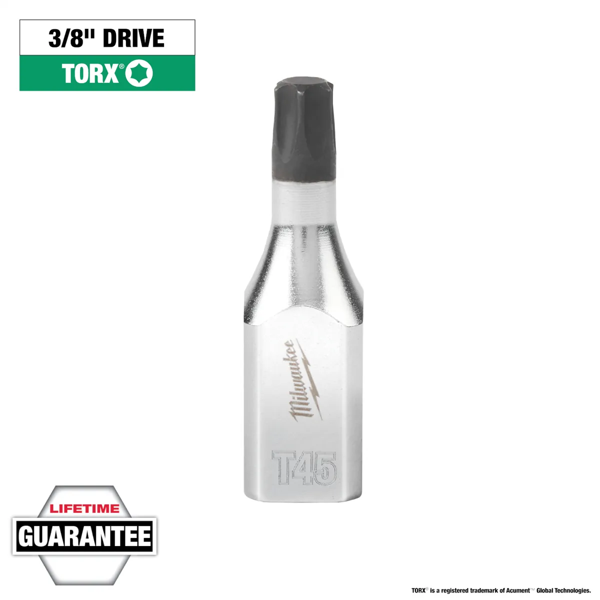 Milwaukee Tool 3/8" Drive T45 TORX Bit Socket
