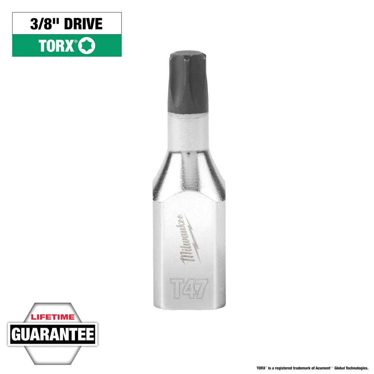 Milwaukee Tool 3/8" Drive T47 TORX Bit Socket