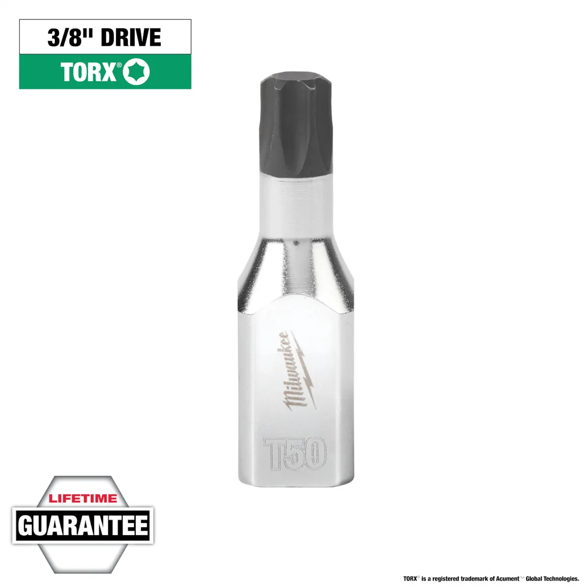 Milwaukee Tool 3/8" Drive T50 TORX Bit Socket