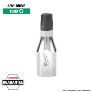 Milwaukee Tool 3/8" Drive T55 TORX Bit Socket