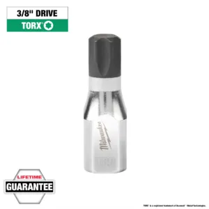 Milwaukee Tool 3/8" Drive T60 TORX Bit Socket