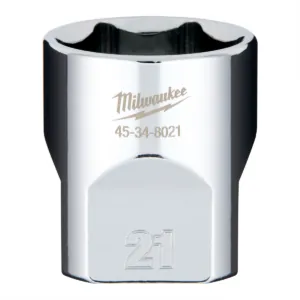 Milwaukee Tool 3/8" Drive 21mm Socket