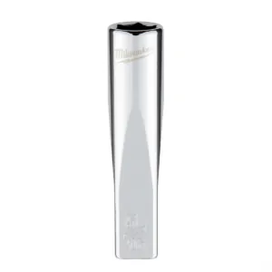 Milwaukee Tool 1/4" Drive 5/16" SAE 6-Point Deep Socket with FOUR FLAT Sides, Vanadium Steel, Chrome