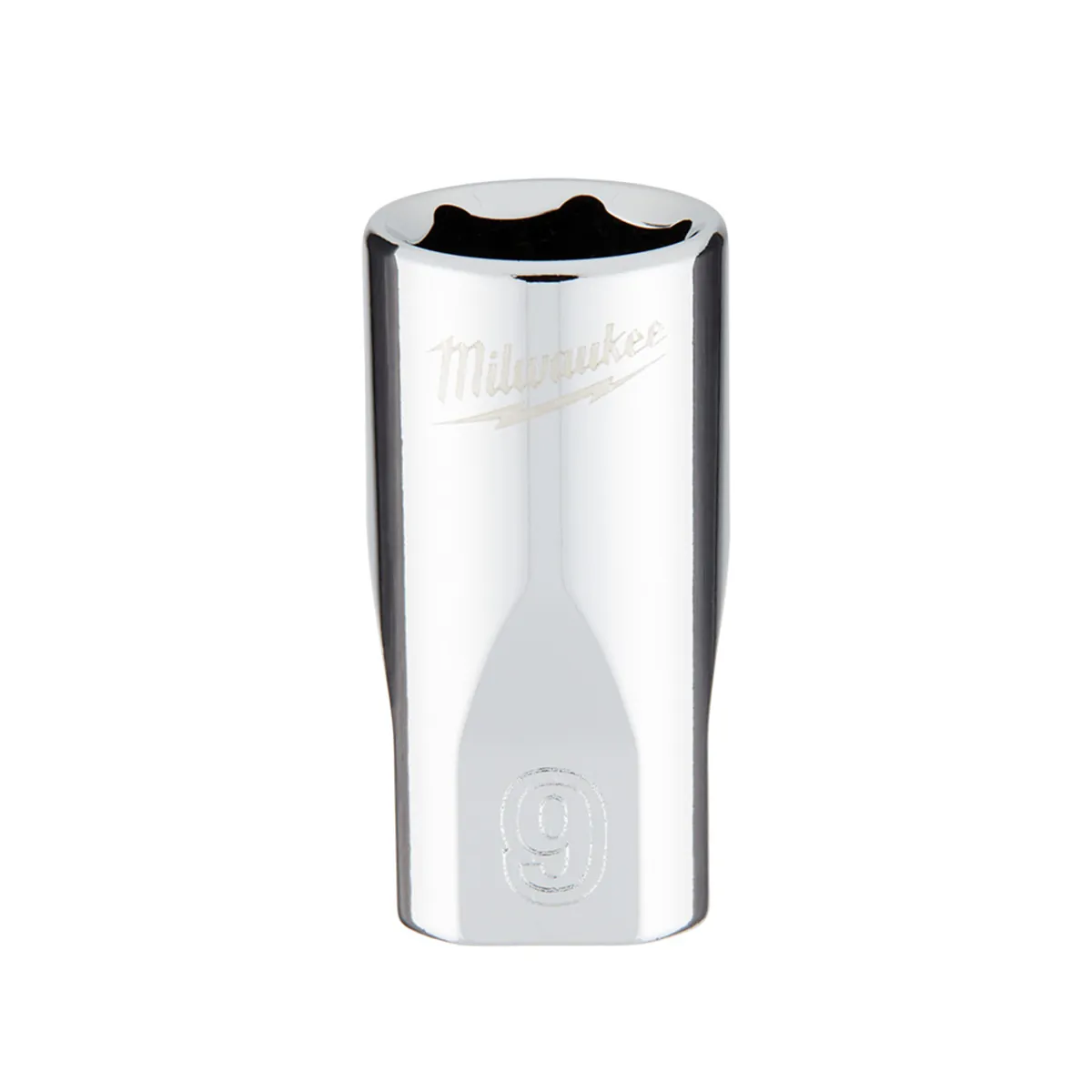 Milwaukee Tool Milwaukee Tool 1/4" Drive 9mm Metric Socket with FOUR FLAT Sides, 6-Point, Vanadium Steel, Chrome
