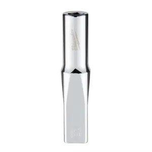 Milwaukee Tool Milwaukee Tool 1/4" Drive 6mm Metric Deep Socket with FOUR FLAT Sides, 6-Point, Vanadium Steel, Chrome