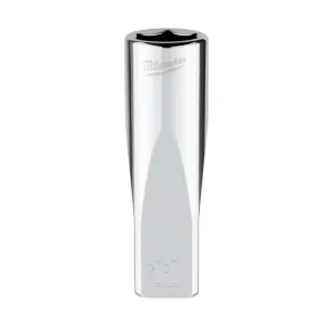 Milwaukee Tool Milwaukee Tool 1/4" Drive 11mm Metric Deep Socket with FOUR FLAT Sides, 6-Point, Vanadium Steel, Chrome