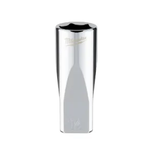 Milwaukee Tool Milwaukee Tool 1/4" Drive 14mm Metric Deep Socket with FOUR FLAT Sides, 6-Point, Vanadium Steel, Chrome