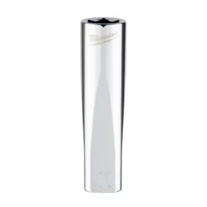 Milwaukee Tool 3/8" Drive 11mm Metric 6-Point Deep Socket with FOUR FLAT Sides, Vanadium Steel, Chrome