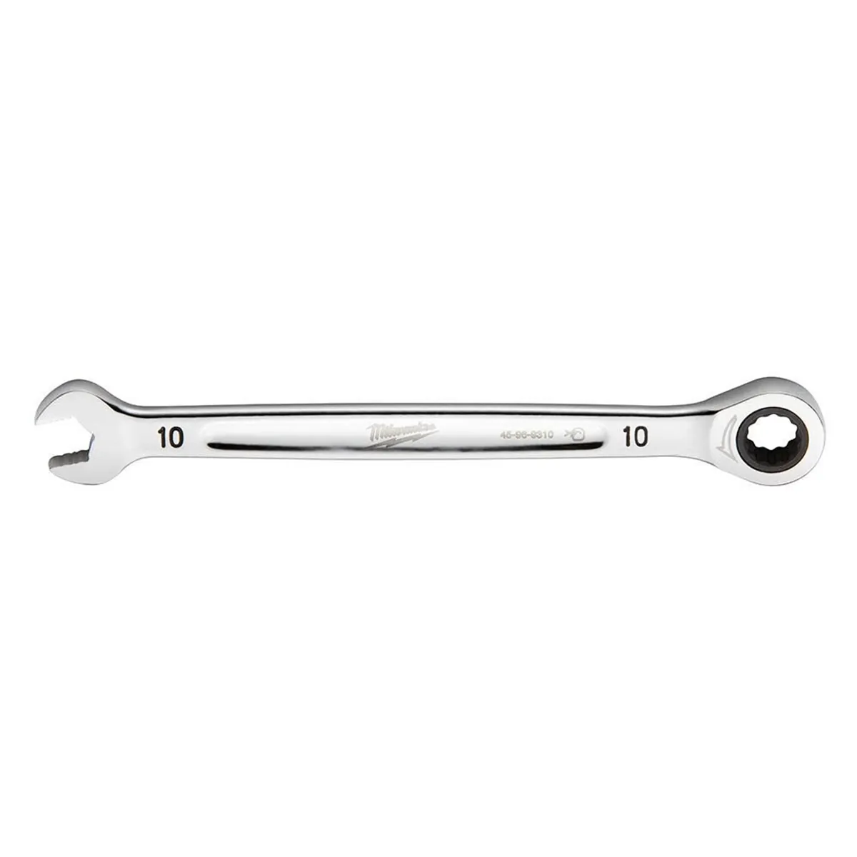 Milwaukee Tool 10MM Metric Ratcheting Combination Wrench, 12-Point, Steel, Chrome