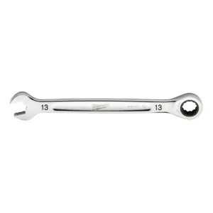 Milwaukee Tool 13MM Metric Ratcheting Combination Wrench, 12-Point, Steel, Chrome