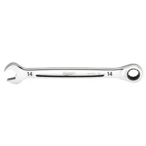 Milwaukee Tool 14MM Metric Ratcheting Combination Wrench, 12-Point, Steel, Chrome