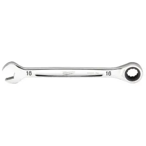 Milwaukee Tool 16MM Metric Ratcheting Combination Wrench, 12-Point, Steel, Chrome