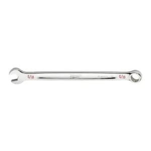 Milwaukee Tool 5/16" SAE Combination Wrench, 12-Point, Steel, Chrome, Ergonomic, I-Beam Handle
