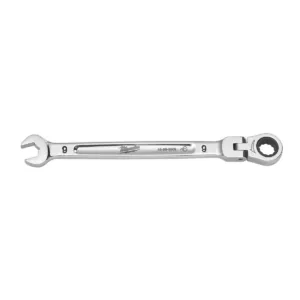 Milwaukee Tool 9mm Flex Head Ratcheting Combination Wrench