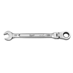 Milwaukee Tool 22mm Flex Head Ratcheting Combination Wrench