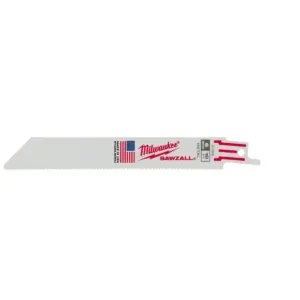 Milwaukee Tool 6" 18 TPI SAWZALL Blades (5 Pk)