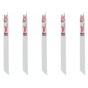 Milwaukee Tool 9" 18 TPI SAWZALL Blades (5 Pk)