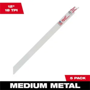 Milwaukee Tool 12" 18 TPI SAWZALL Blades (5 Pk)