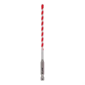 Milwaukee Tool 3/16" x 4" x 6" SHOCKWAVE Impact Duty Carbide Hammer Drill Bit