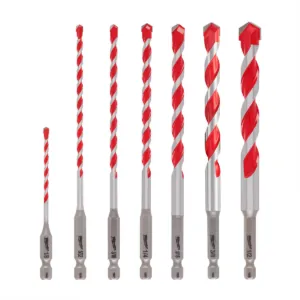 Milwaukee Tool 7PC. SHOCKWAVE Impact Duty Carbide Hammer Drill Bit Set