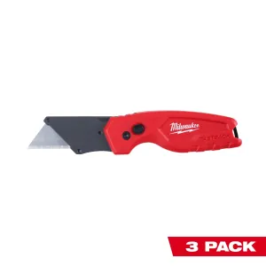 Milwaukee Tool 3PK FASTBACK Compact Folding Utility Knife